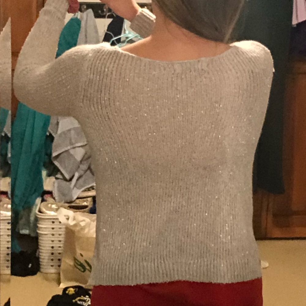 Abercrombie Kids Light Blue Sparkly Sweater Size M - Picture 2 of 8